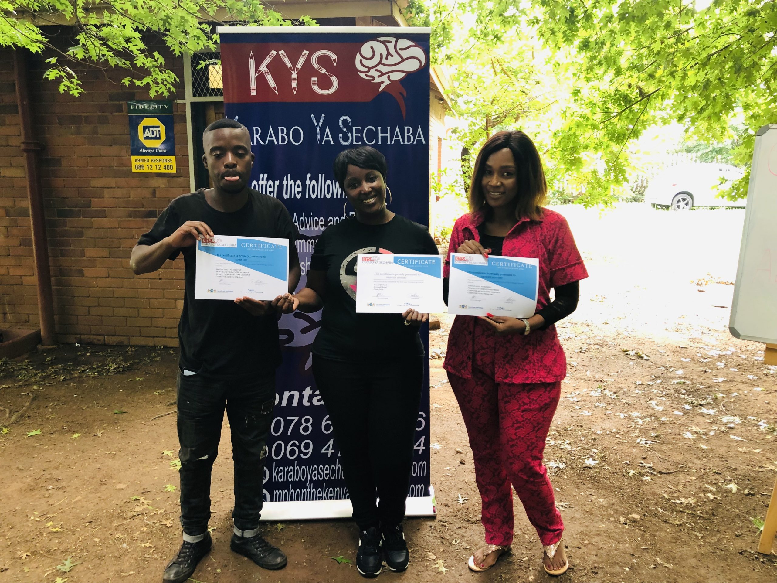 Karabo Ya Sechaba students and community members